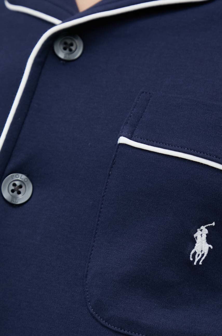 Polo Ralph Lauren Bombažna pižama mornarsko modra barva - Pepit.si