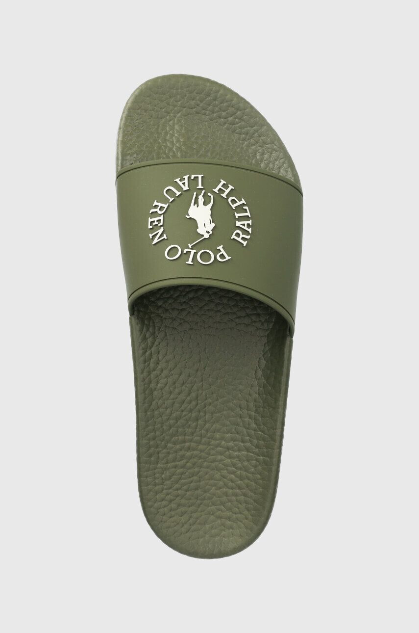 Polo Ralph Lauren Natikači Polo Slide moški zelena barva 809892947003 - Pepit.si