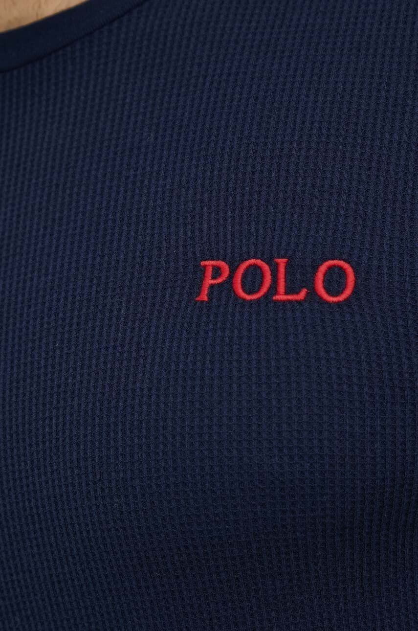 Polo Ralph Lauren Pižama dolgi rokav mornarsko modra barva - Pepit.si