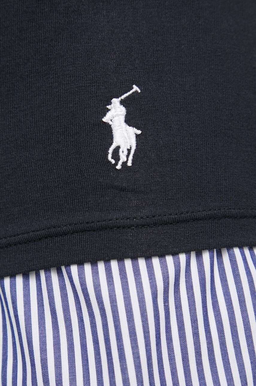 Polo Ralph Lauren Pižama majica črna barva - Pepit.si