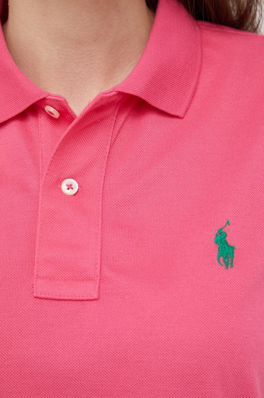 Polo Ralph Lauren Polo ženski roza barva - Pepit.si