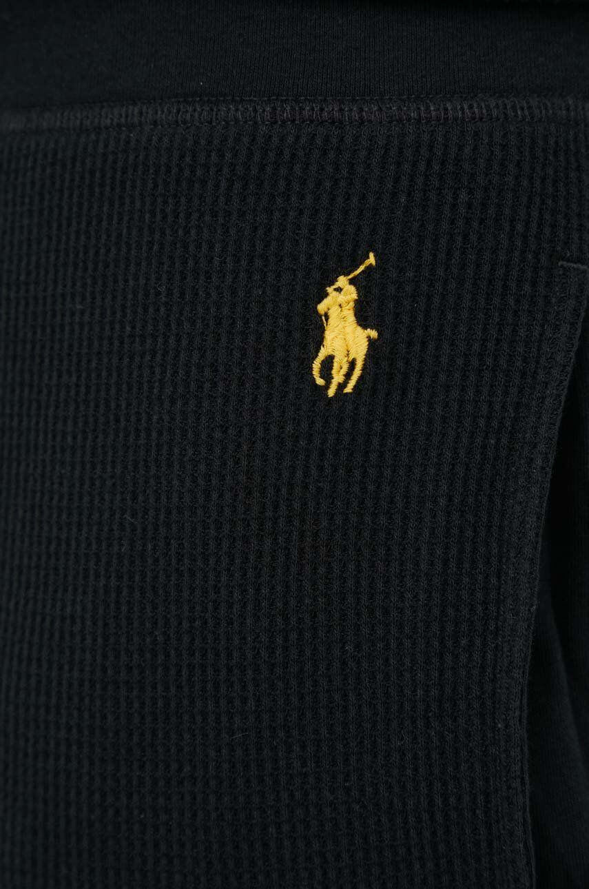 Polo Ralph Lauren Spodnji del pižame moški črna barva - Pepit.si