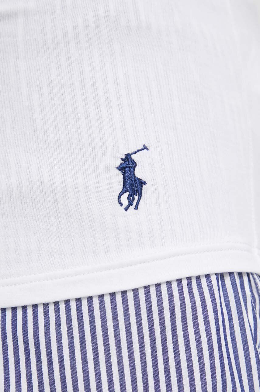 Polo Ralph Lauren Zgornji del pižame bela barva - Pepit.si