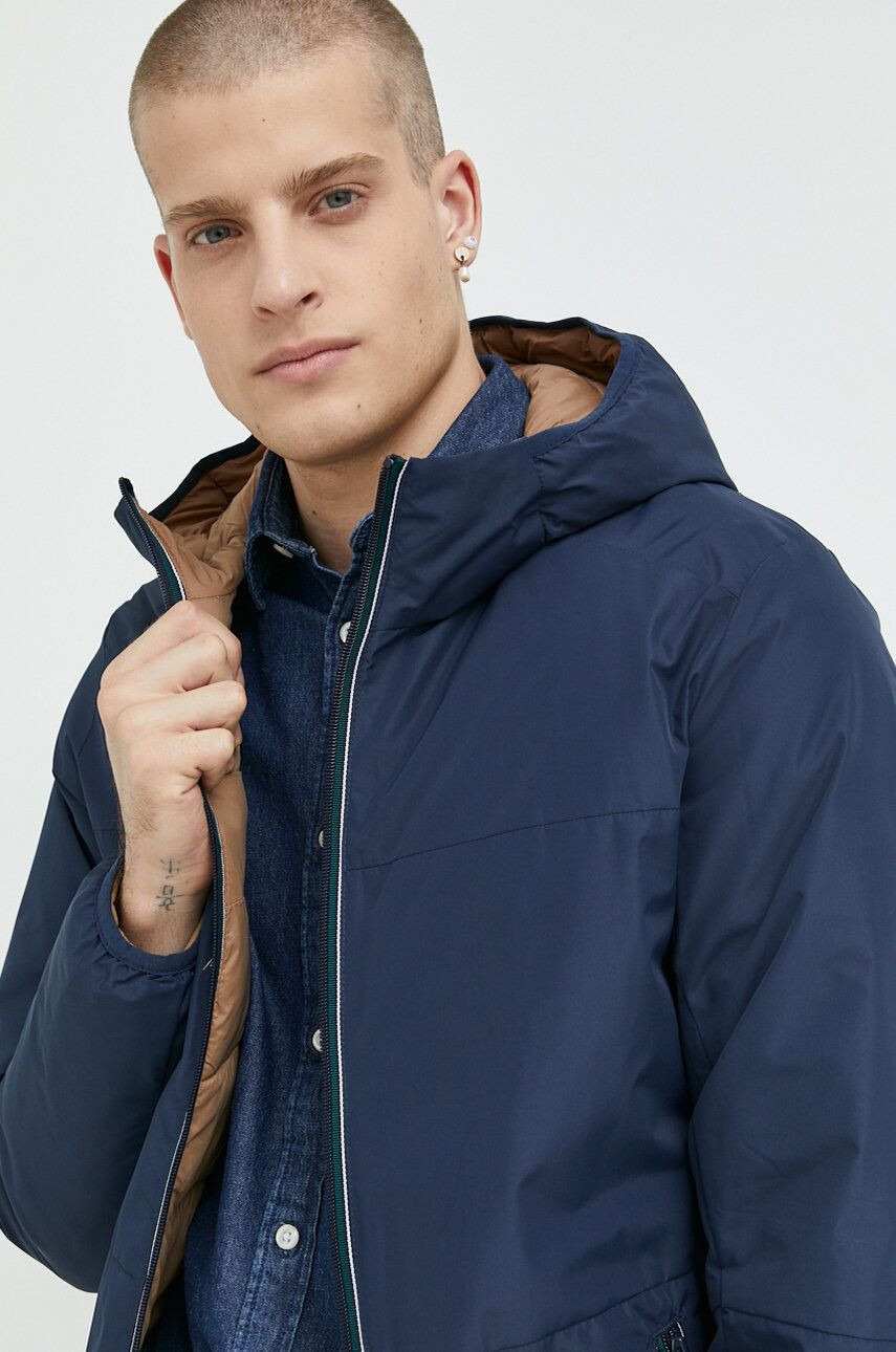 Produkt by Jack & Jones Dvostranska jakna moška mornarsko modra barva - Pepit.si