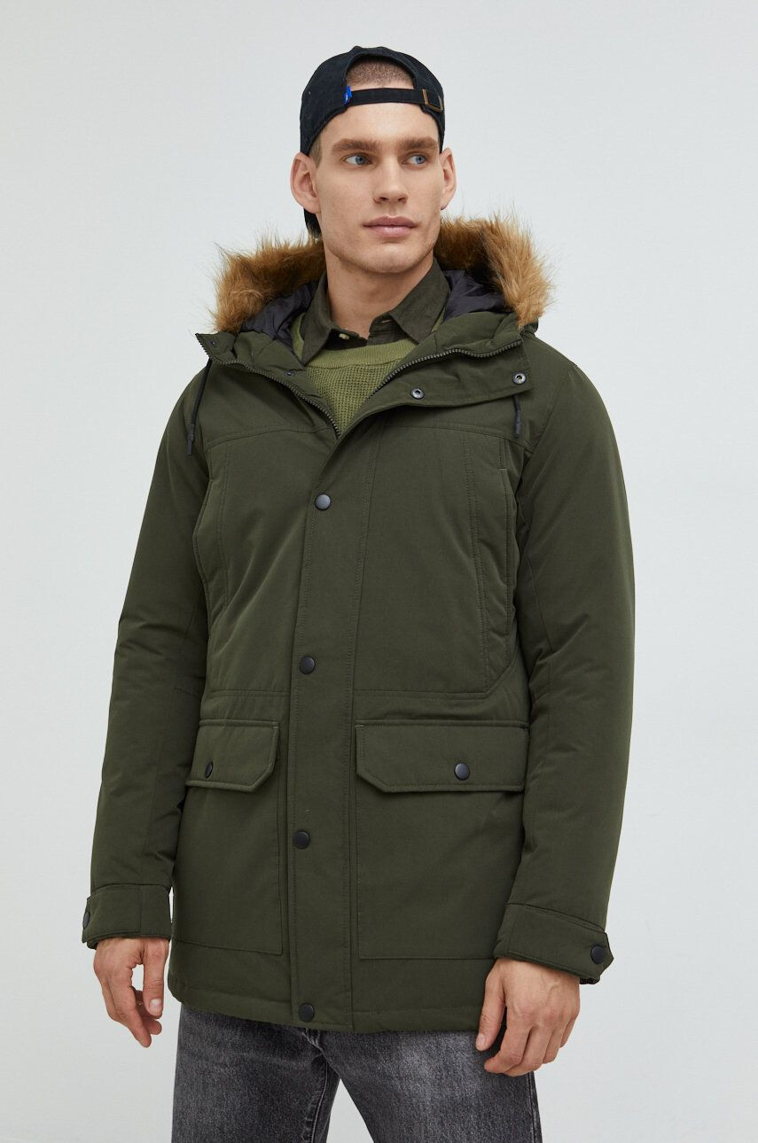 Produkt by Jack & Jones Parka moška zelena barva - Pepit.si