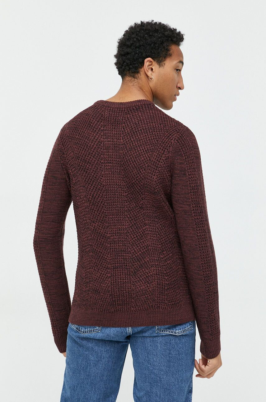 Produkt by Jack & Jones Pulover moški bordo barva - Pepit.si