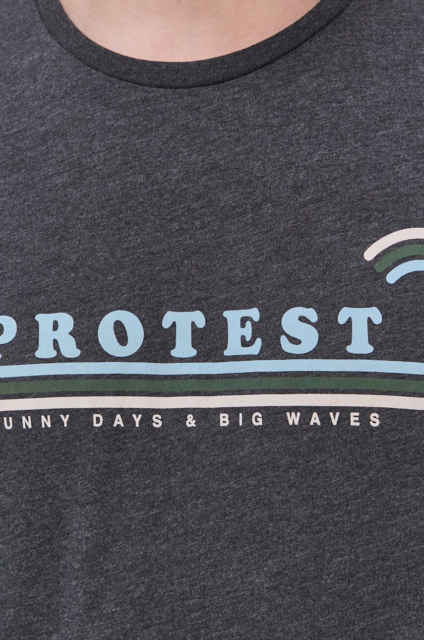 Protest T-shirt moški siva barva - Pepit.si