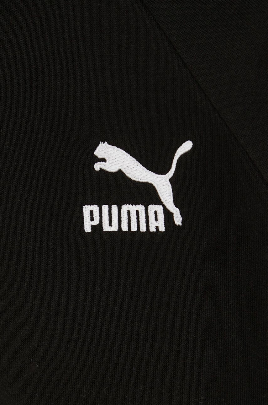 Puma Bluza Iconic T7 ženska črna barva - Pepit.si