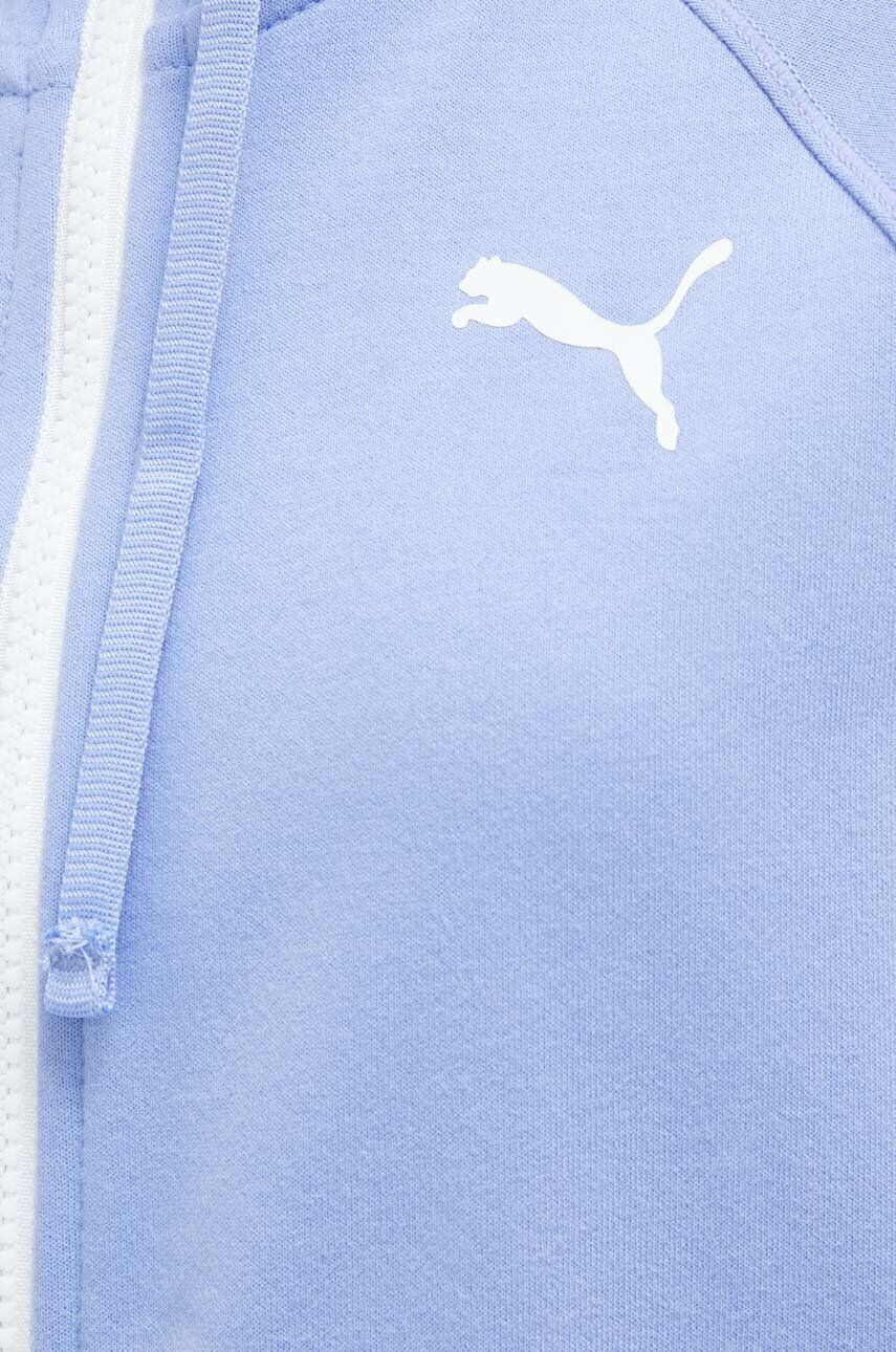 Puma Pulover za vadbo Modern Sports vijolična barva s kapuco - Pepit.si