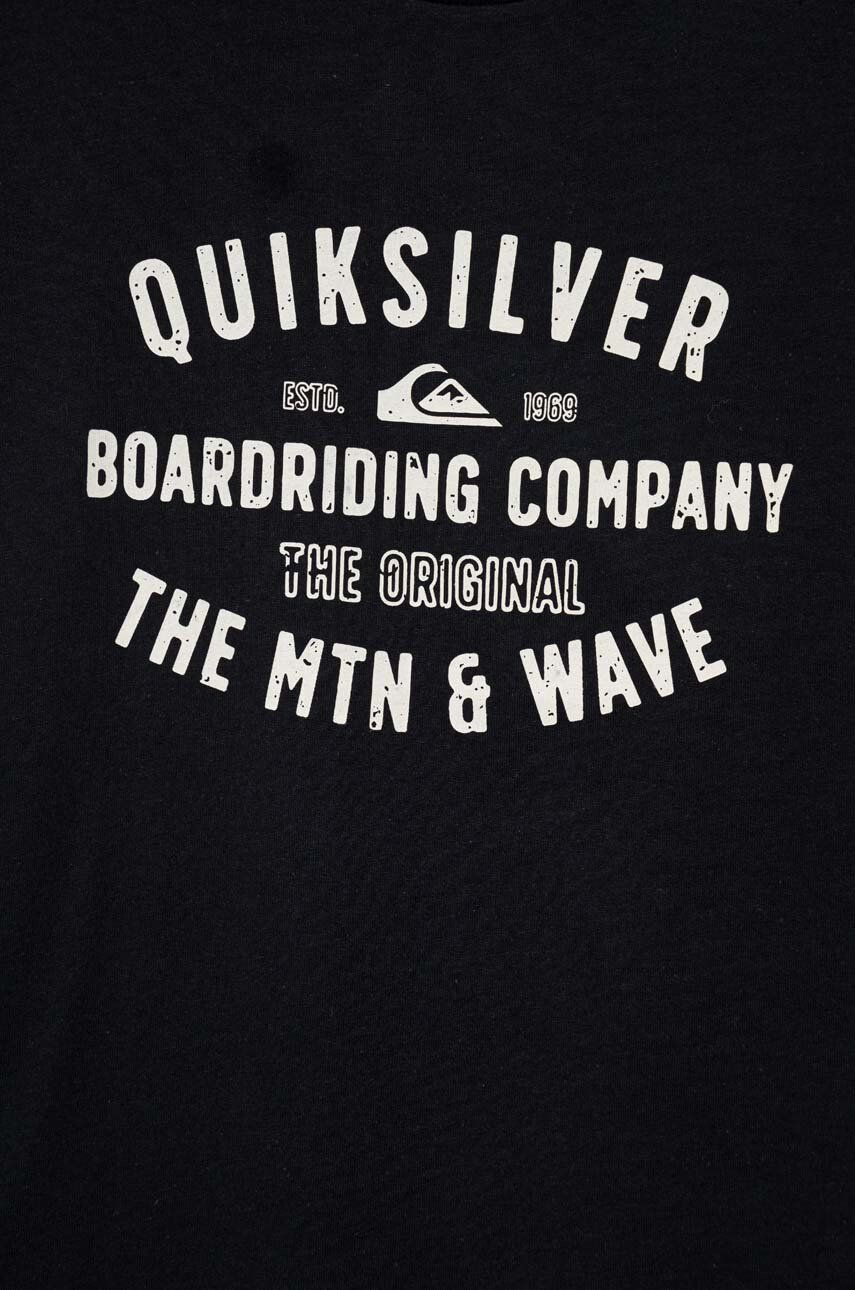 Quiksilver Otroška bombažna kratka majica oranžna barva - Pepit.si