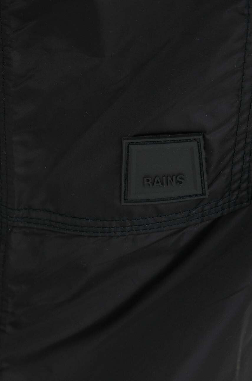 Rains Hlače 18940 Pants Regular črna barva - Pepit.si