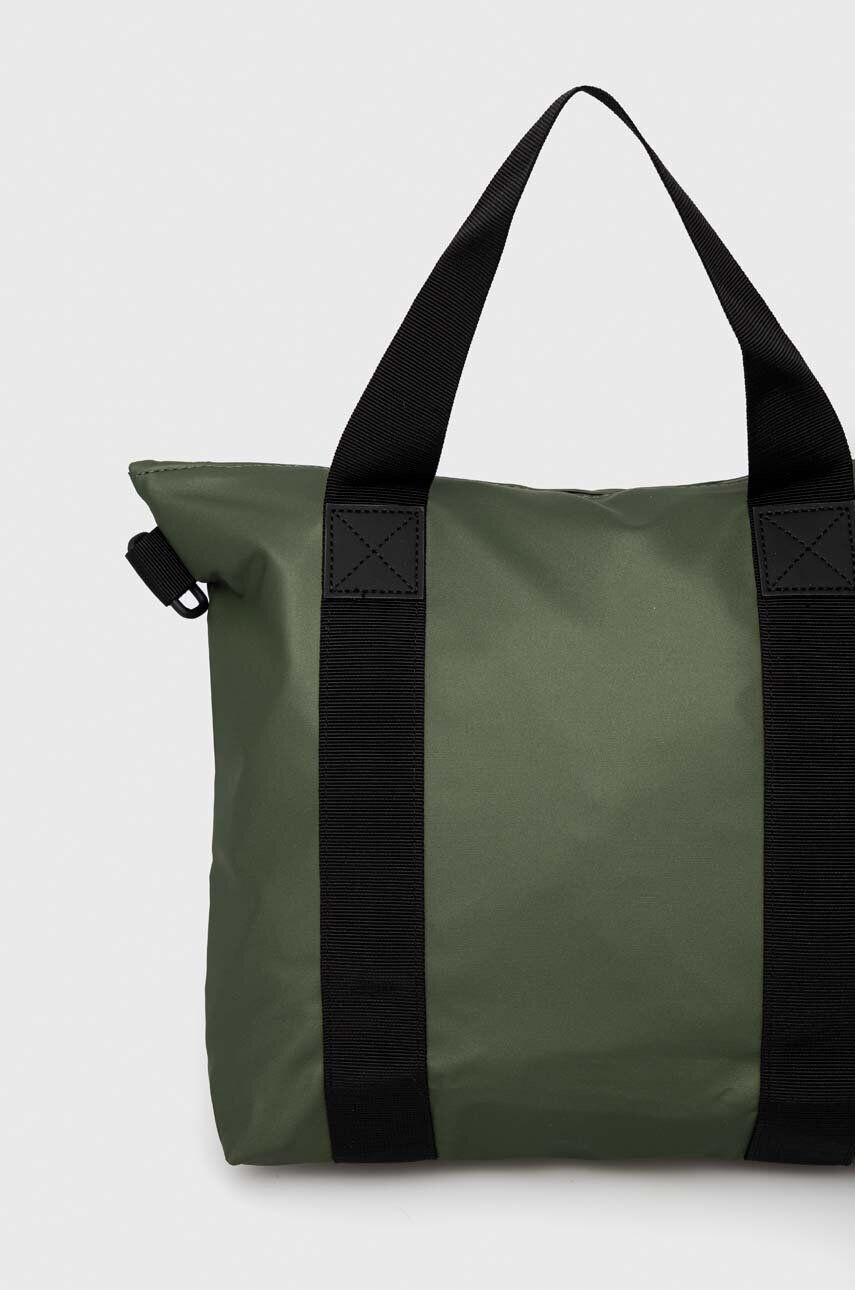 Rains Torbica za pas 13920 Tote Bag Mini zelena barva - Pepit.si