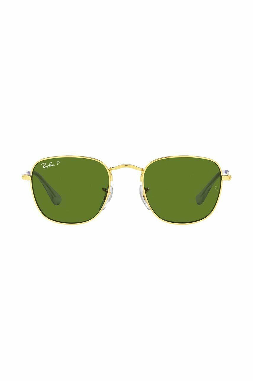 Ray-Ban Otroška sončna očala Frank Kids zelena barva 0RJ9557S-Polarized - Pepit.si