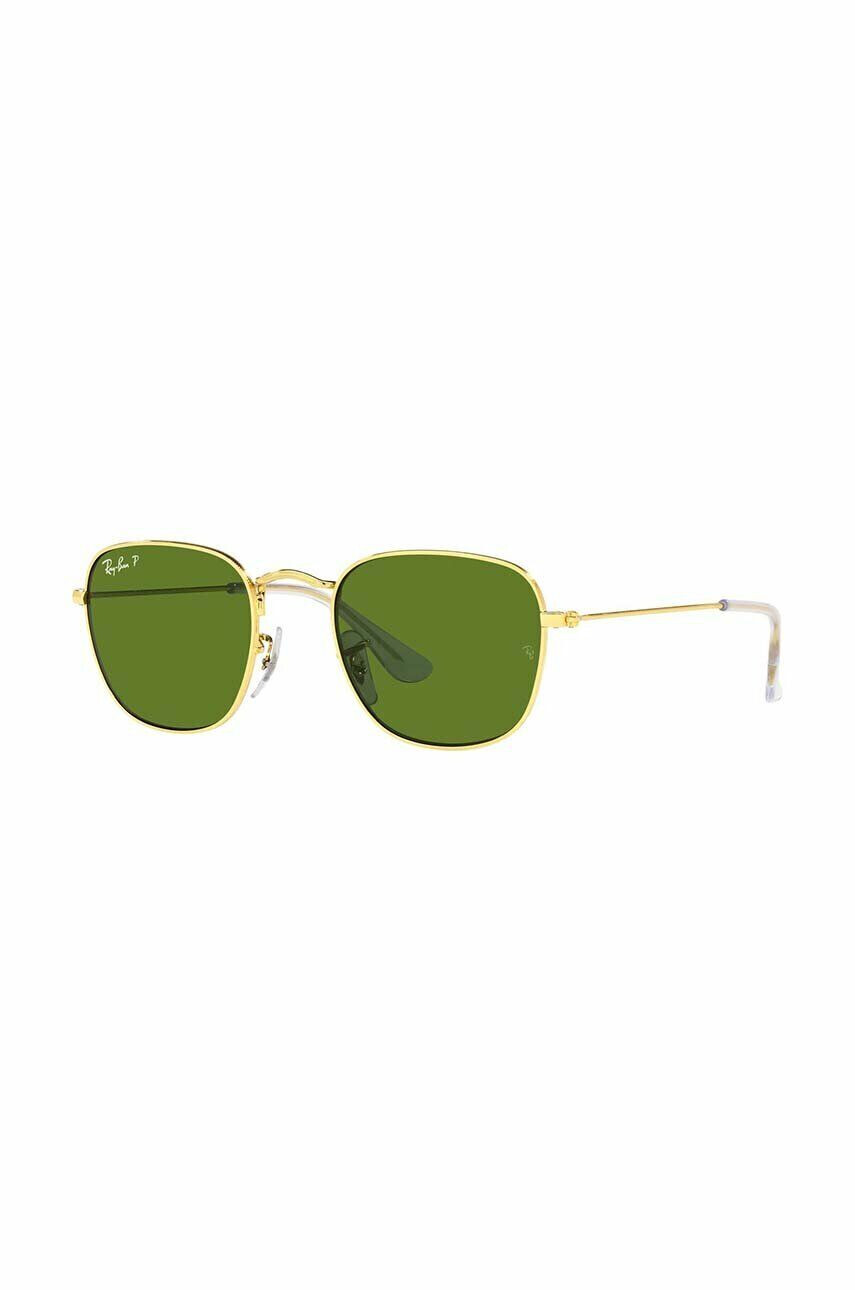 Ray-Ban Otroška sončna očala Frank Kids zelena barva 0RJ9557S-Polarized - Pepit.si