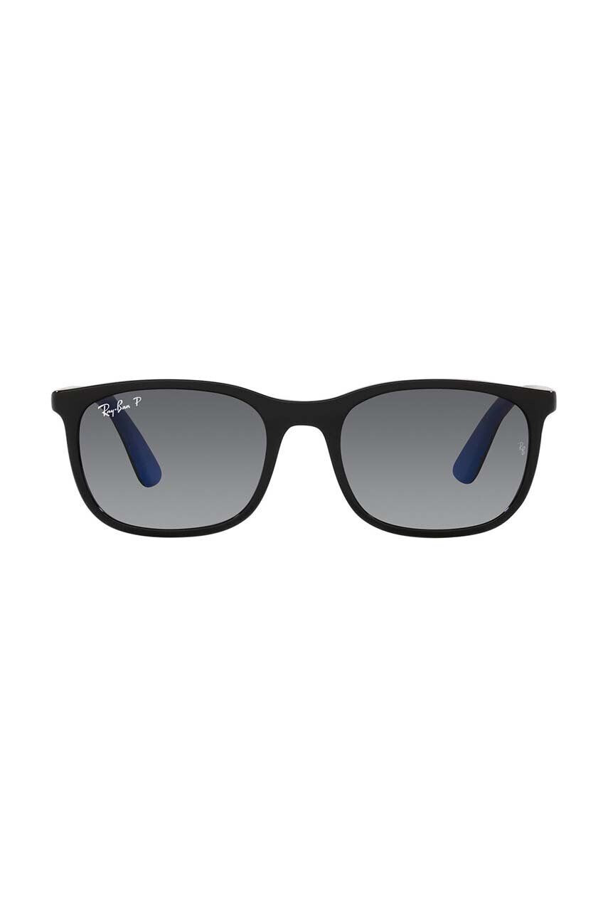 Ray-Ban Otroška sončna očala Junior mornarsko modra barva 0RJ9076S-Polarized - Pepit.si