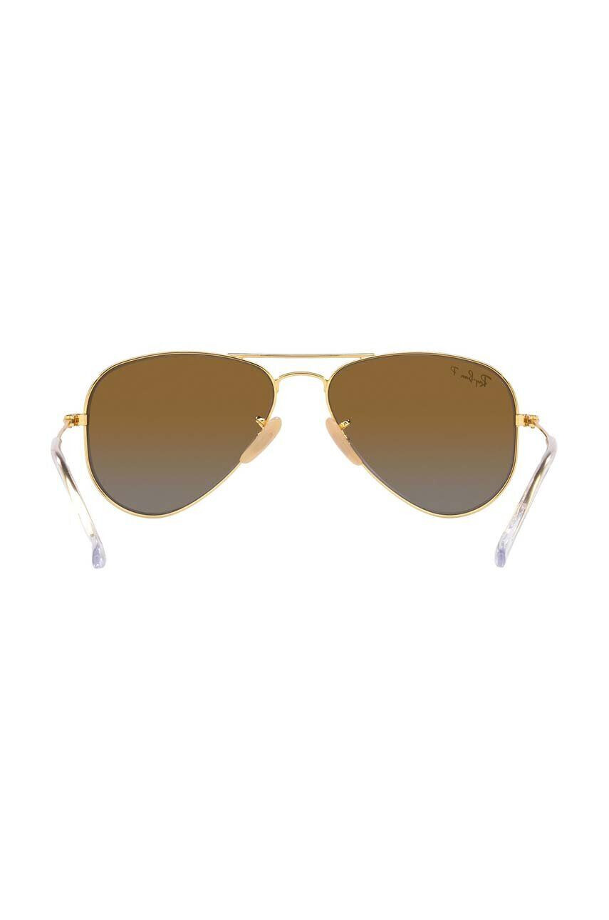 Ray-Ban Otroška sončna očala Junior Aviator rjava barva 0RJ9506S-Polarized - Pepit.si