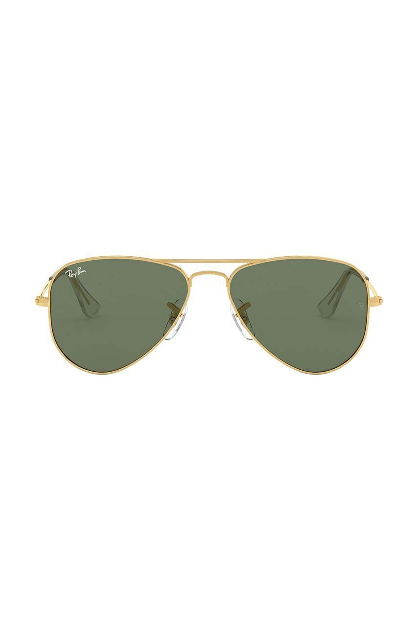 Ray-Ban Otroška sončna očala Junior Aviator zelena barva 0RJ9506S - Pepit.si