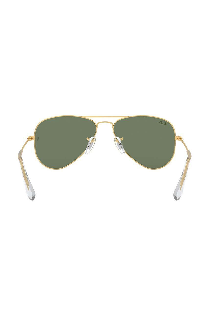 Ray-Ban Otroška sončna očala Junior Aviator zelena barva 0RJ9506S - Pepit.si