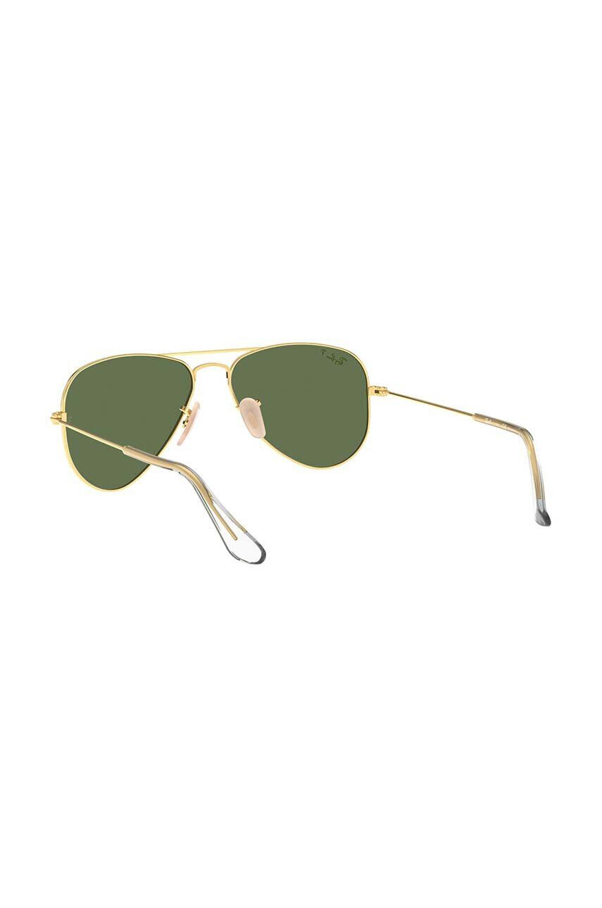 Ray-Ban Otroška sončna očala Junior Aviator zelena barva 0RJ9506S-Polarized - Pepit.si