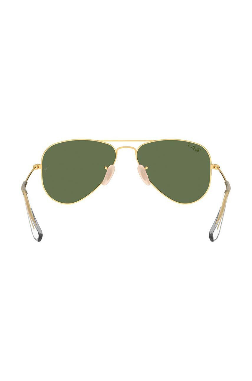 Ray-Ban Otroška sončna očala Junior Aviator zelena barva 0RJ9506S-Polarized - Pepit.si