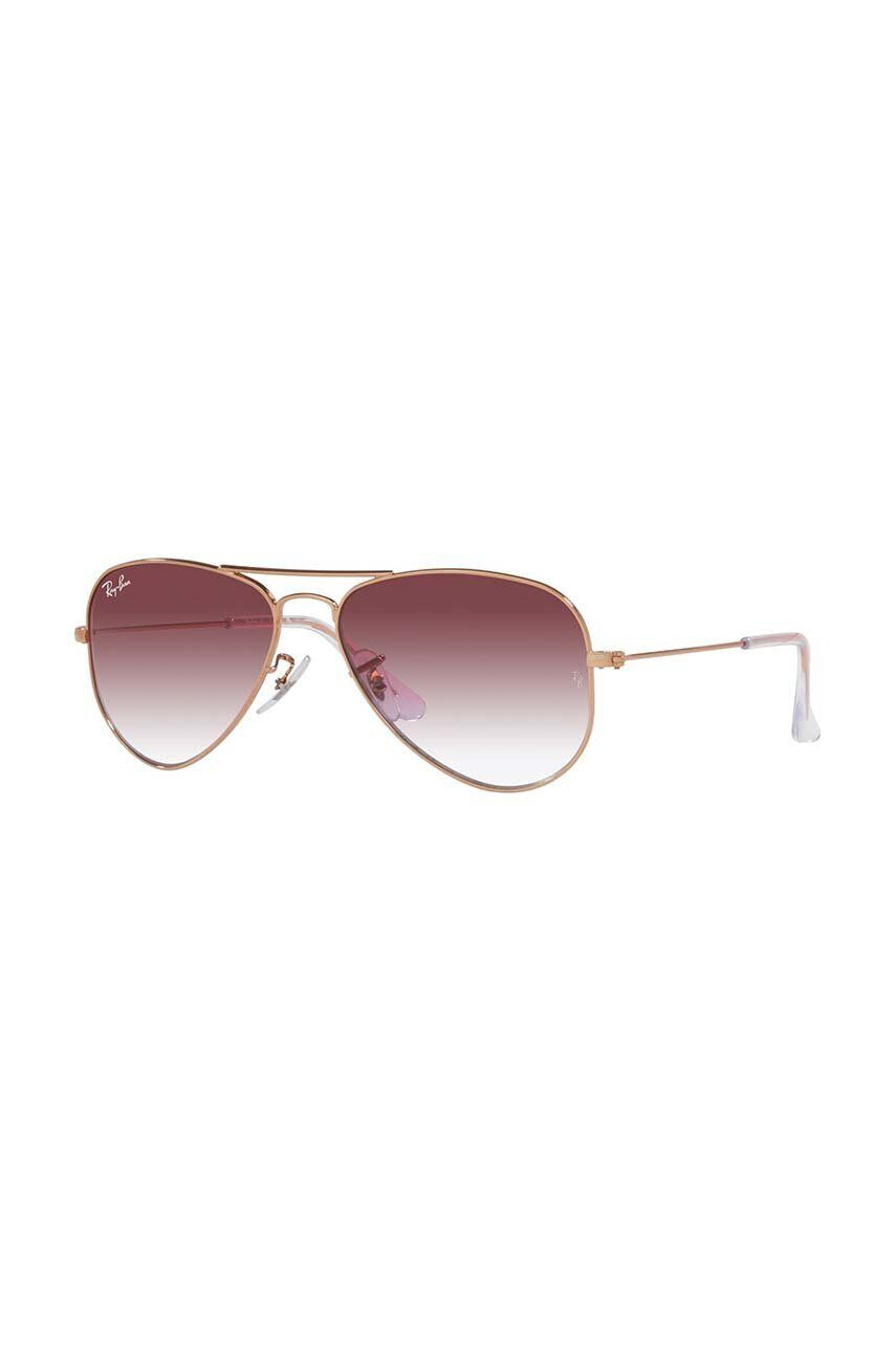 Ray-Ban Otroška sončna očala Junior Aviator roza barva 0RJ9506S - Pepit.si