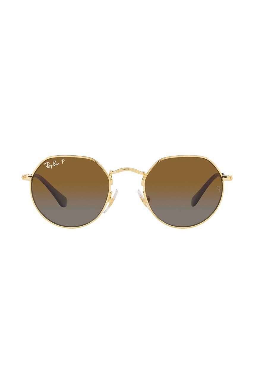 Ray-Ban Otroška sončna očala Junior Jack rjava barva 0RJ9565S-Polarized - Pepit.si