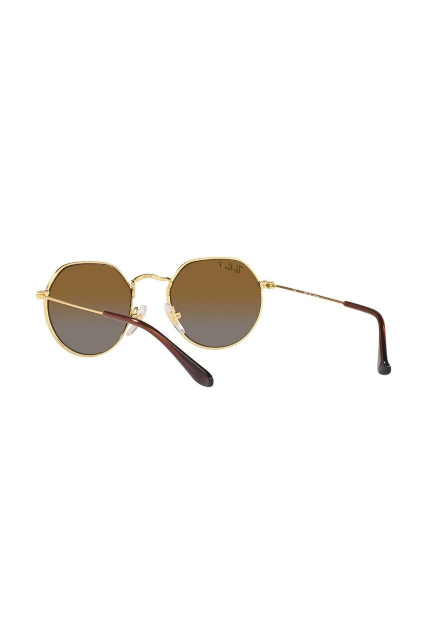 Ray-Ban Otroška sončna očala Junior Jack rjava barva 0RJ9565S-Polarized - Pepit.si