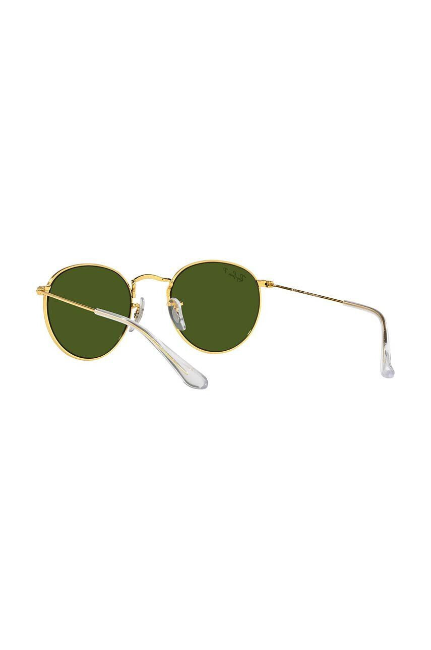 Ray-Ban Otroška sončna očala Round Kids zelena barva 0RJ9547S-Polarized - Pepit.si