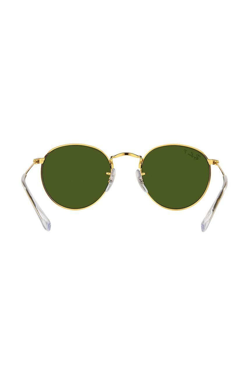 Ray-Ban Otroška sončna očala Round Kids zelena barva 0RJ9547S-Polarized - Pepit.si