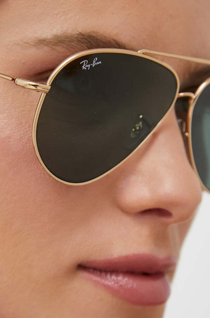 Ray-Ban Sončna očala 0RBR0101S zlata barva - Pepit.si