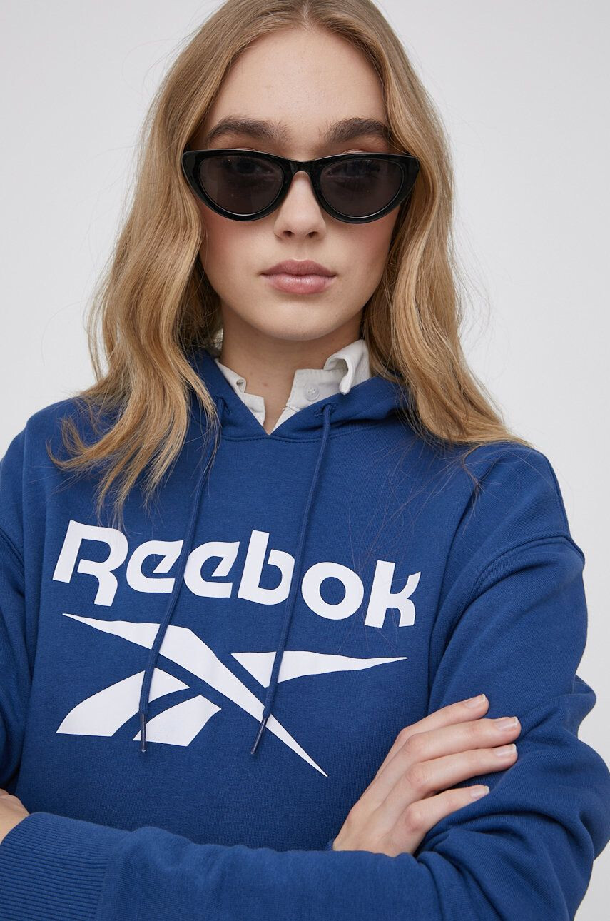 Reebok Bluza ženska modra barva - Pepit.si