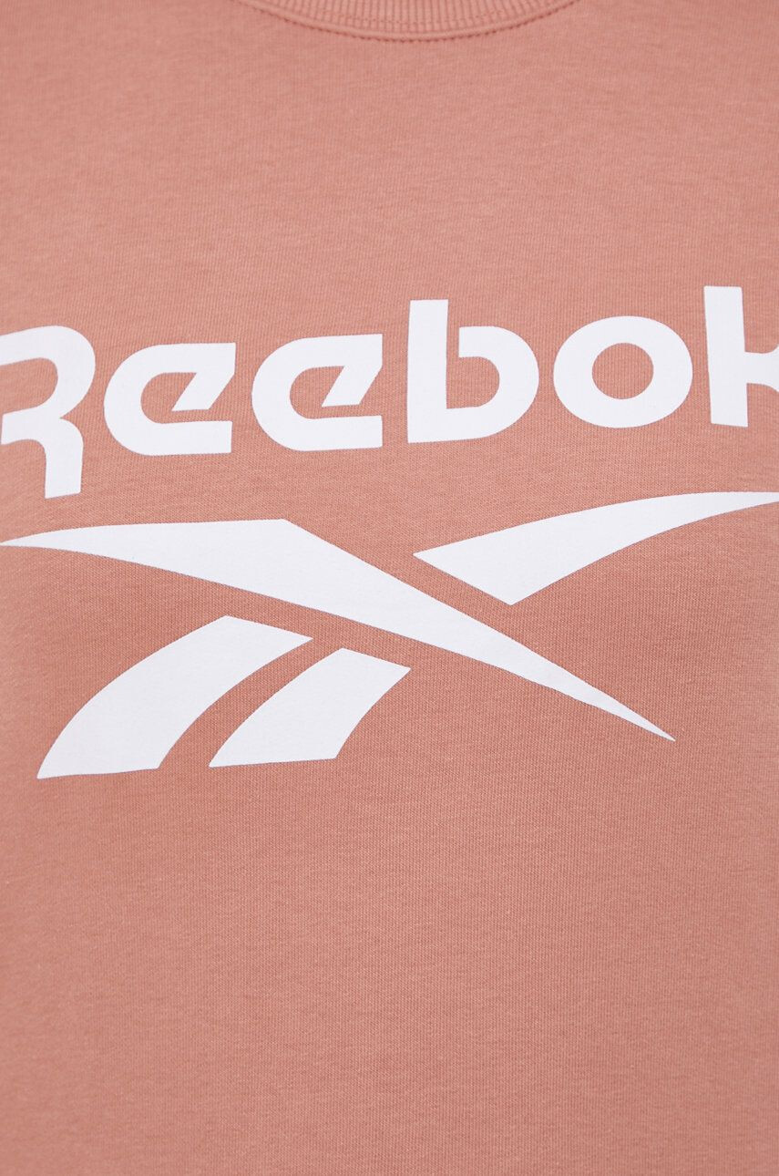 Reebok Bluza ženska oranžna barva - Pepit.si