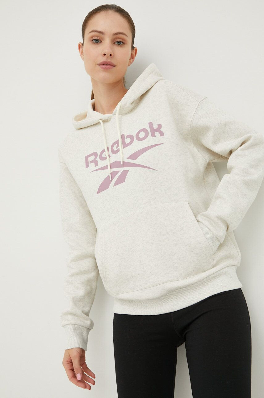 Reebok Bluza ženska siva barva - Pepit.si