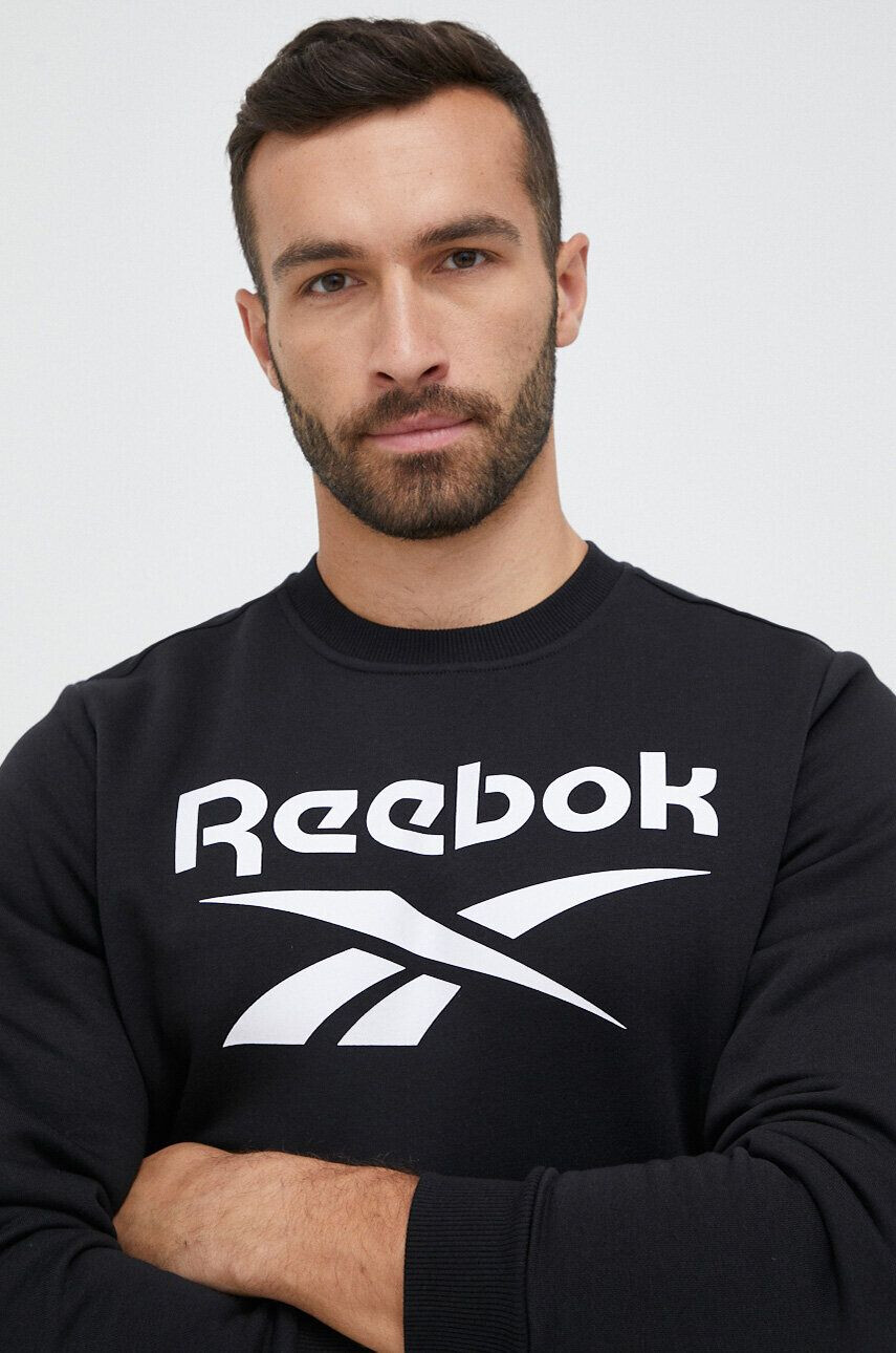 Reebok Bluza ženska črna barva - Pepit.si