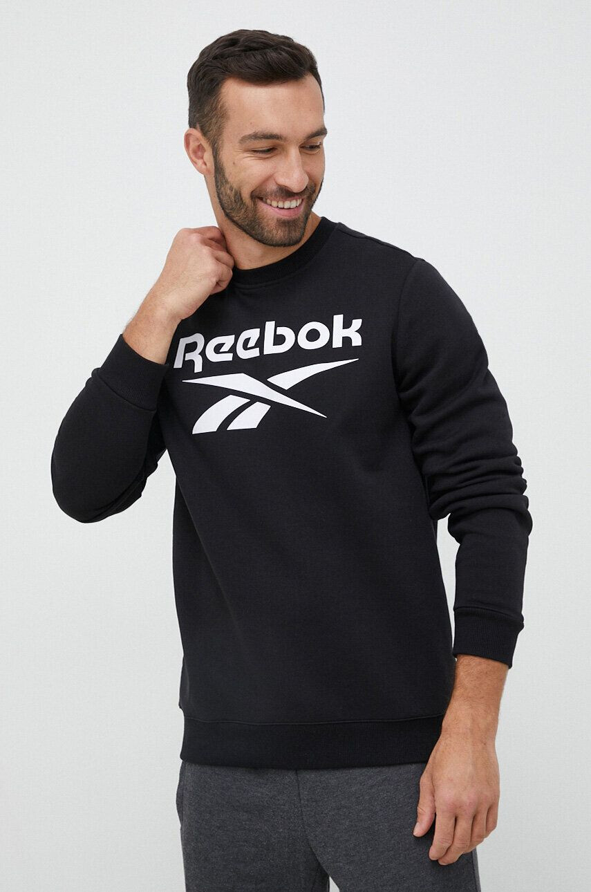 Reebok Bluza ženska črna barva - Pepit.si