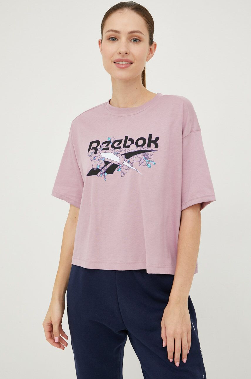 Reebok Bombažna kratka majica - Pepit.si