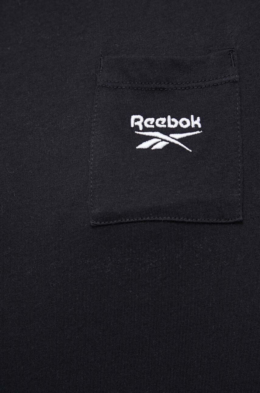 Reebok Kratka majica ženski črna barva - Pepit.si