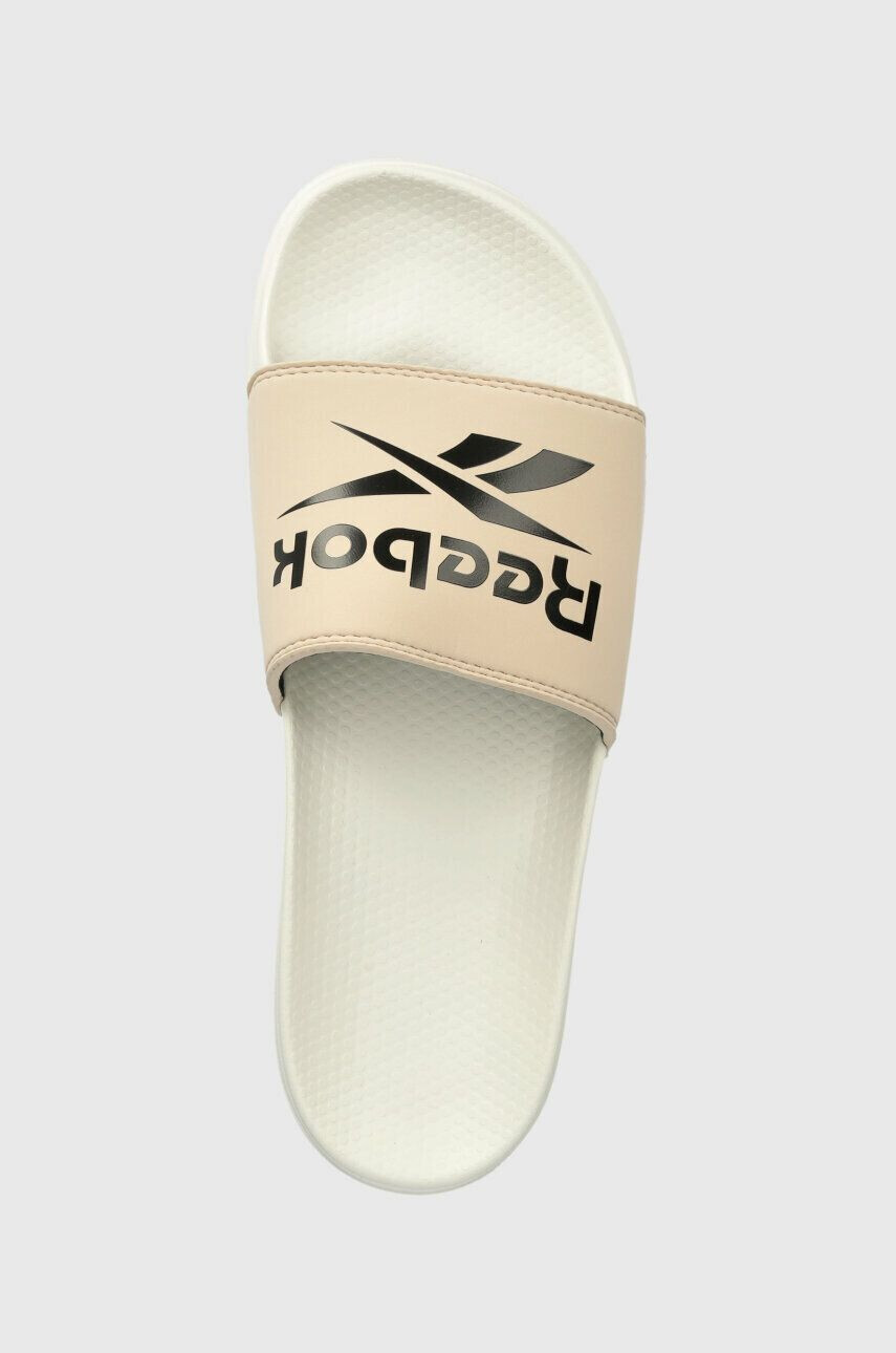 Reebok Natikači Fulgere Slide moški bež barva - Pepit.si