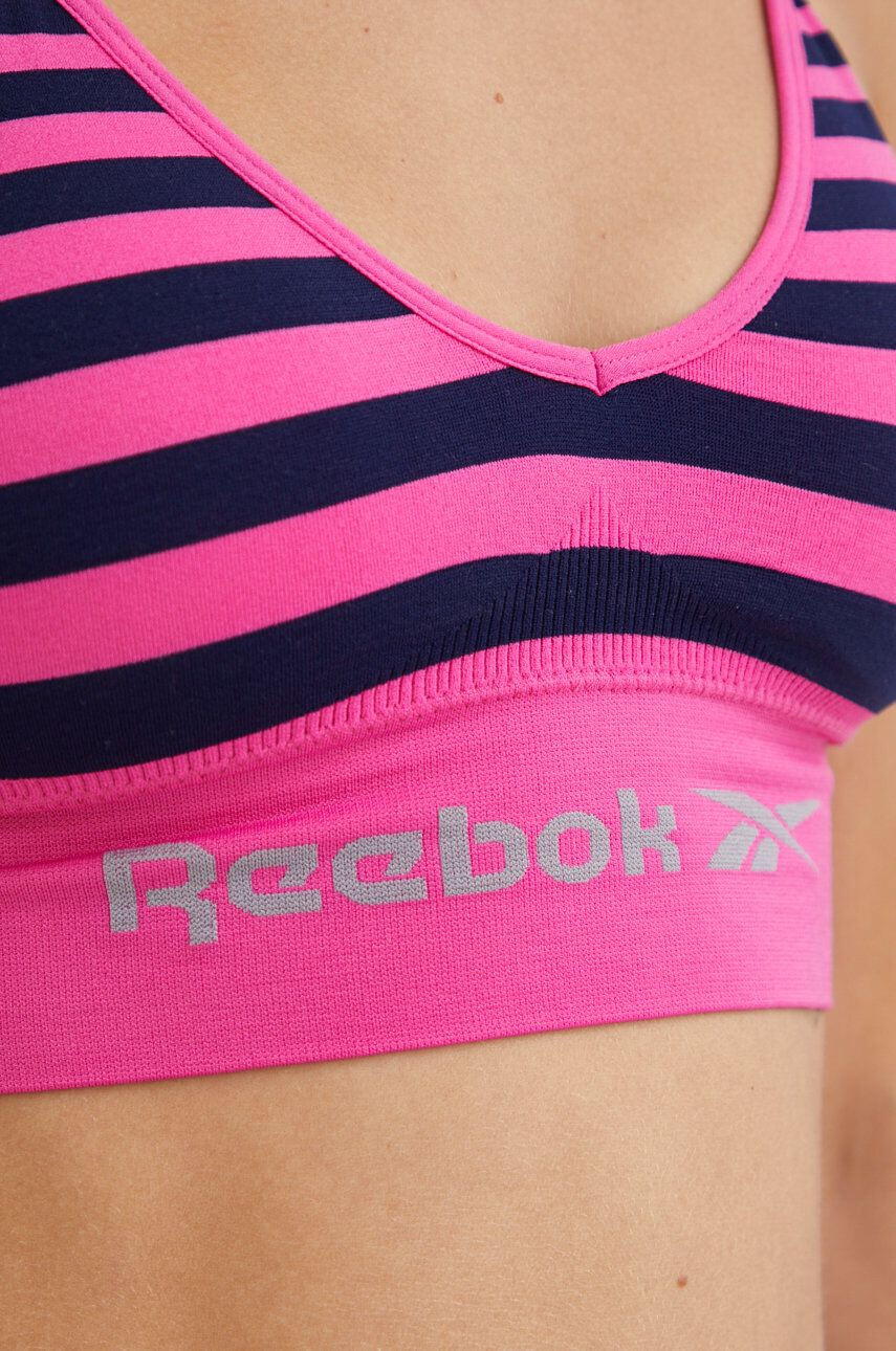 Reebok Športni modrček roza barva - Pepit.si