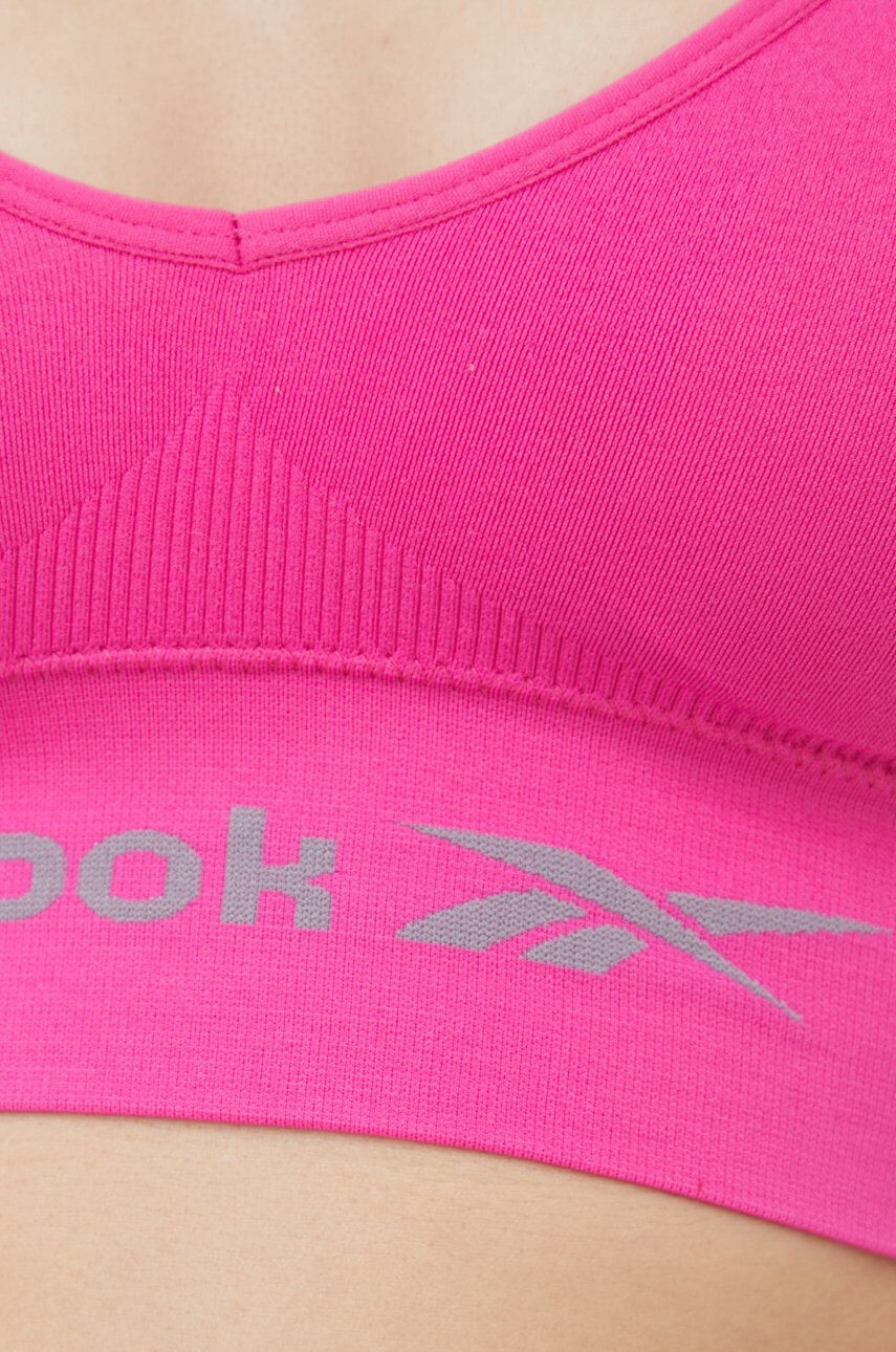 Reebok Športni modrček roza barva - Pepit.si