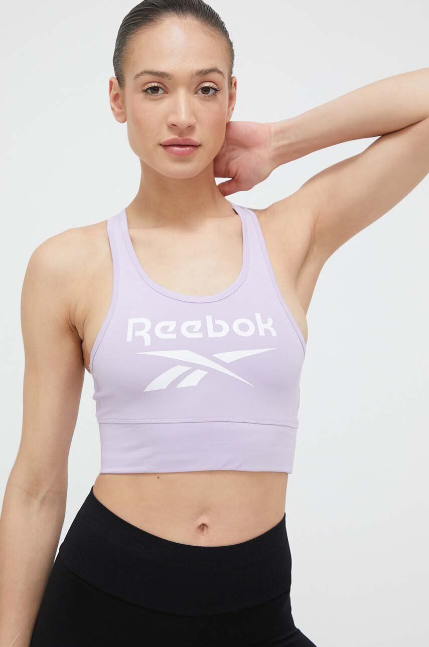 Reebok Športni modrček Identity vijolična barva - Pepit.si