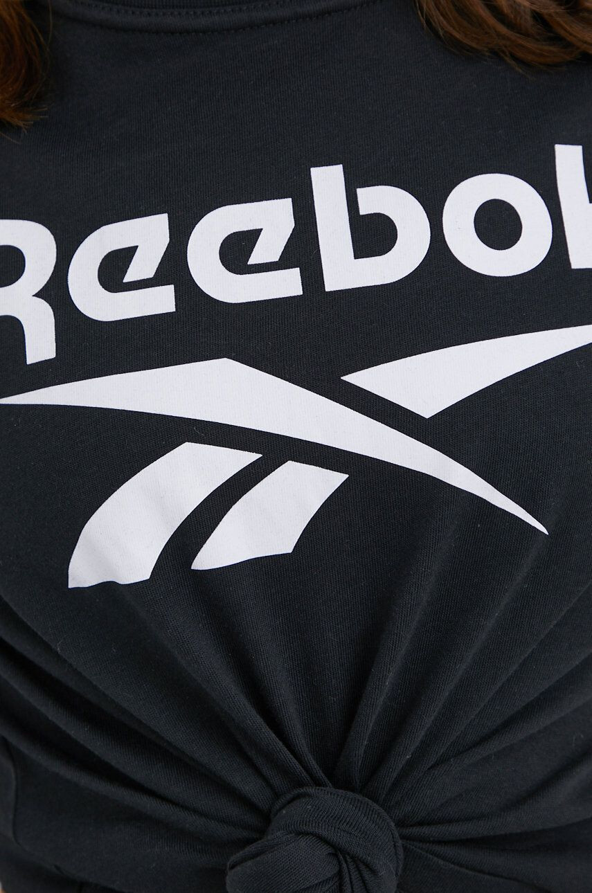 Reebok T-shirt ženski črna barva - Pepit.si