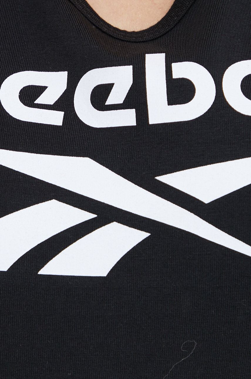 Reebok Top za vadbo črna barva - Pepit.si