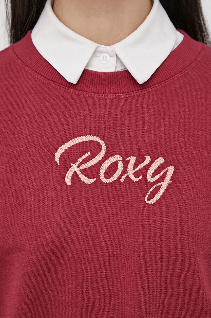 Roxy Bluza ženska bordo barva - Pepit.si