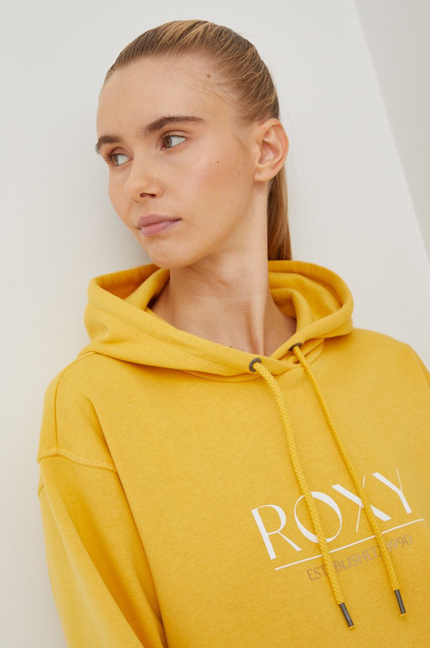 Roxy Bluza ženska rumena barva - Pepit.si