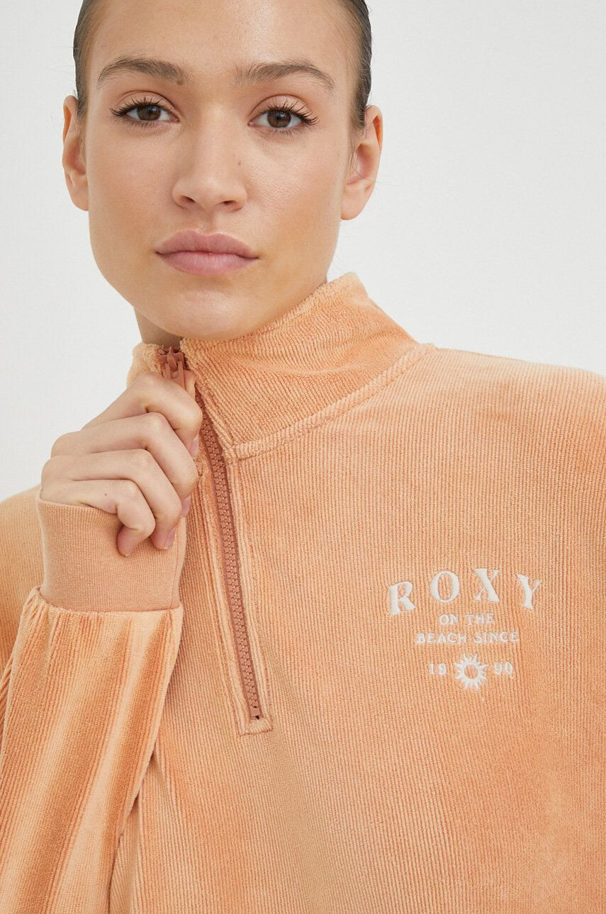 Roxy Bluza ženska rjava barva - Pepit.si