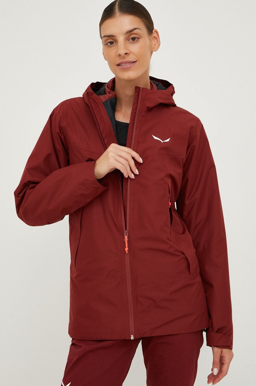 Salewa Outdoor jakna Fanes bordo barva - Pepit.si