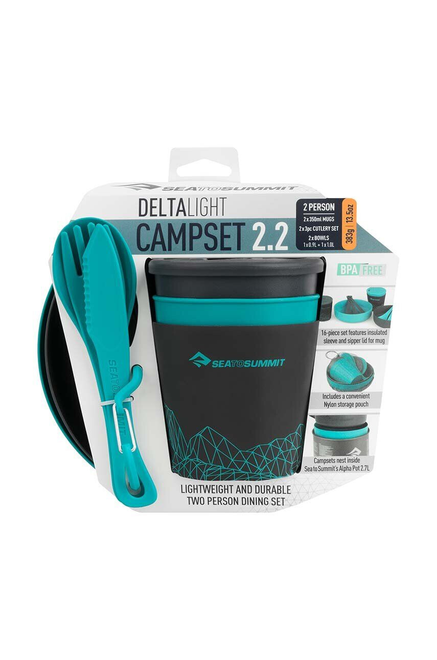 Sea to Summit Komplet posod DeltaLight Camp Set 2.2 siva barva - Pepit.si