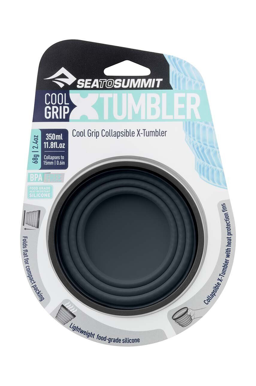 Sea to Summit Lonček X-Tumbler Cool Grip 350 ml črna barva - Pepit.si