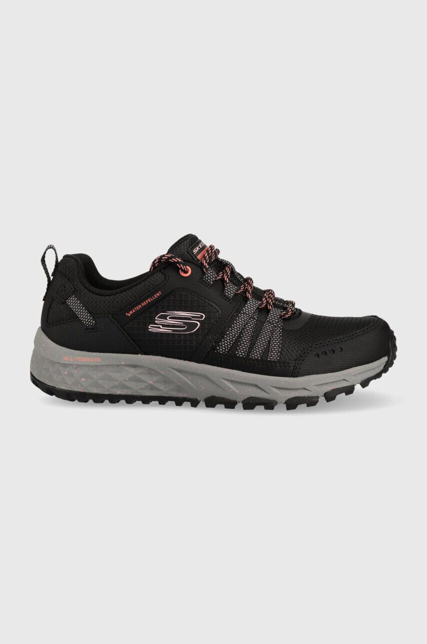 Skechers Čevlji Escape Plan Endless Pursuit ženski črna barva - Pepit.si